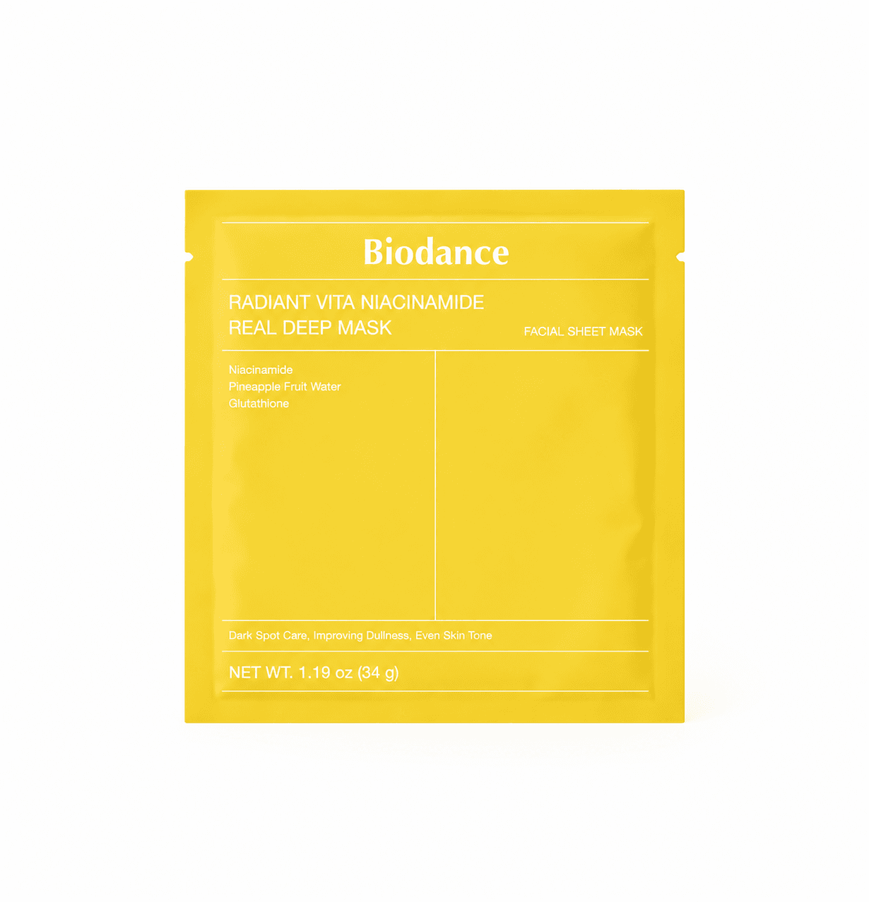 MASK BIODANCE DE NIACINAMIDE UNIDAD