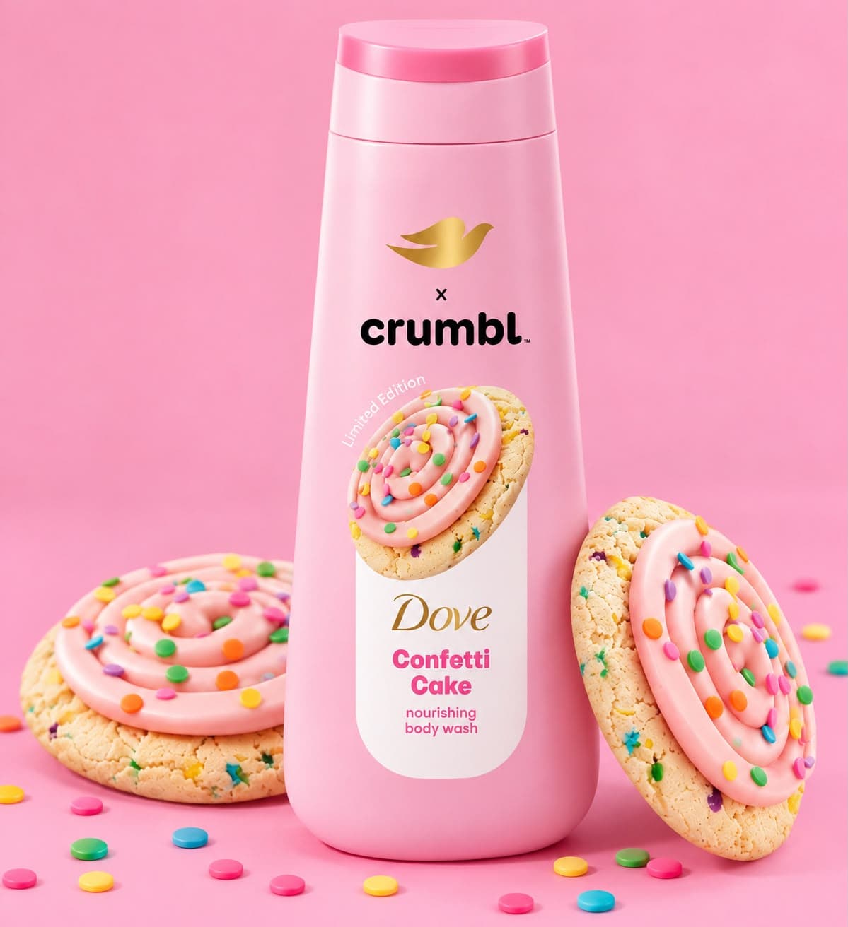 BODY WASH DOVE CONFETTI 20FL