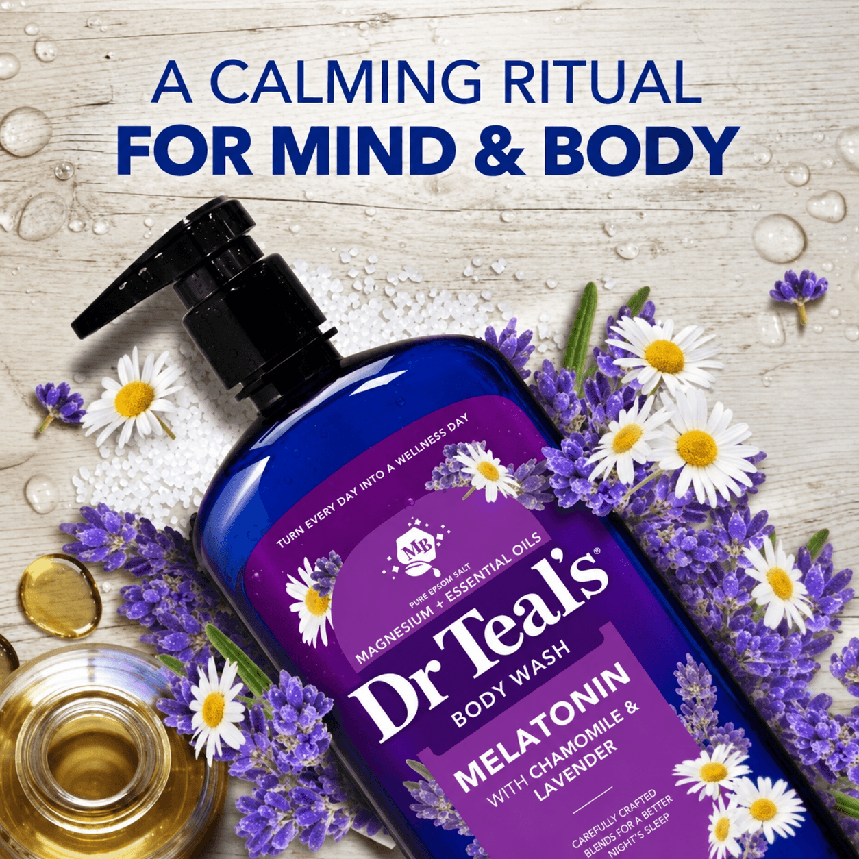 BODY WASH DR TEAL’S W/MELATONIN PARA DORMIR PROFUNDO
